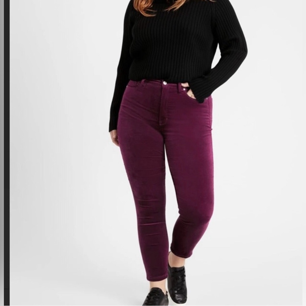 Banana Republic navy velvet pants size 35